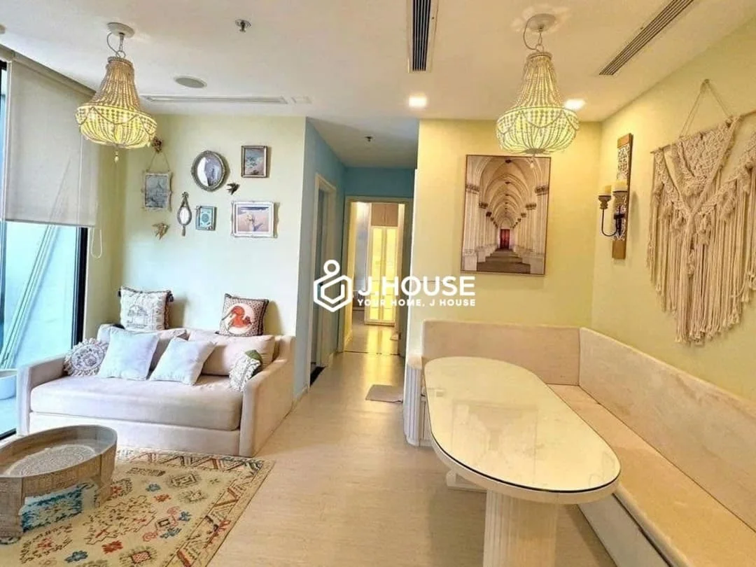 Charming 2BR Vinhomes Golden River for Rent | Boho Neo-Classic Home