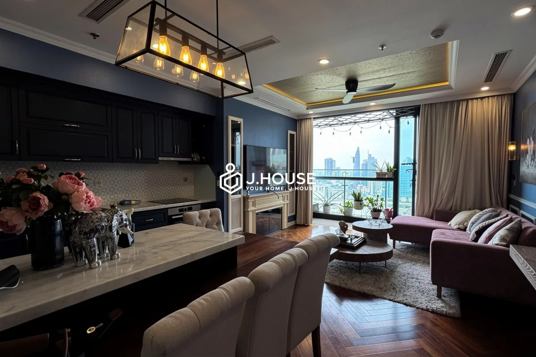 Cho Thuê Căn Hộ 2PN Thanh Lịch Tại Vinhomes Golden River, View Sông